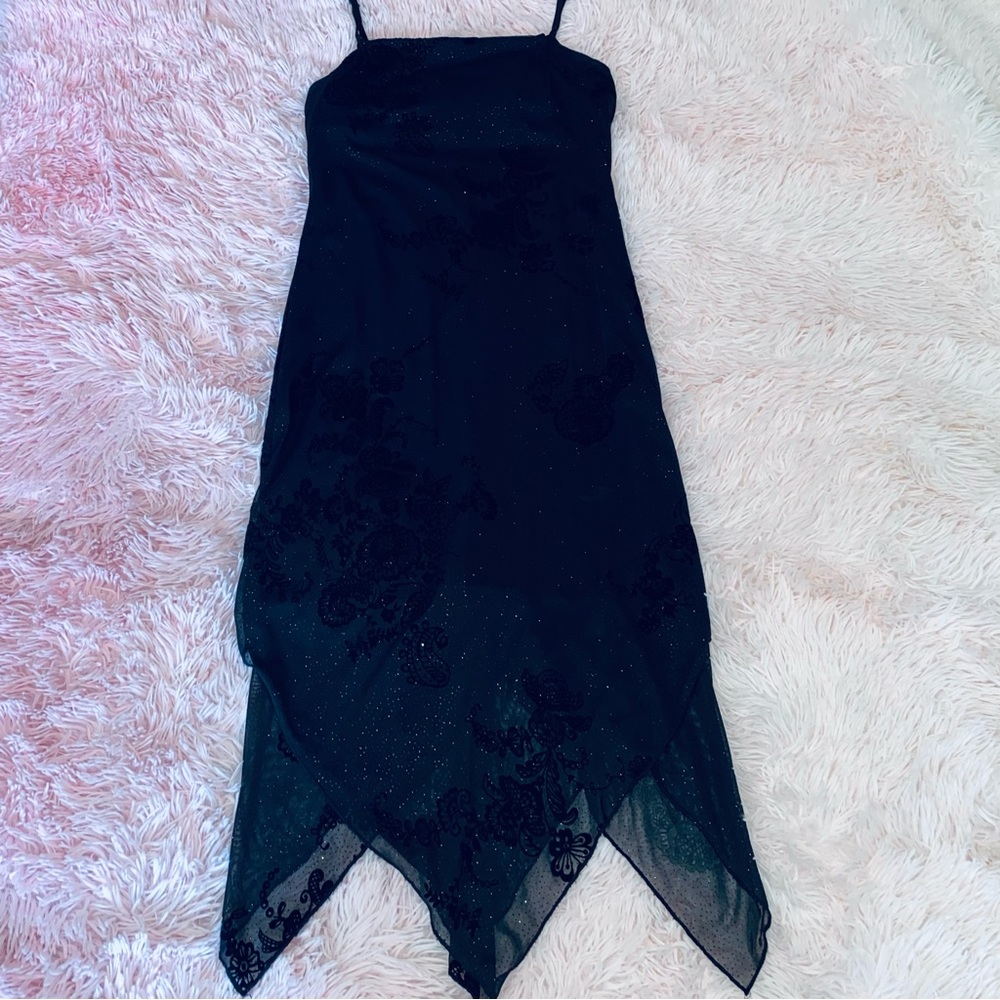 City Triangles 90s Fairy Glitter Cami Prom Dress